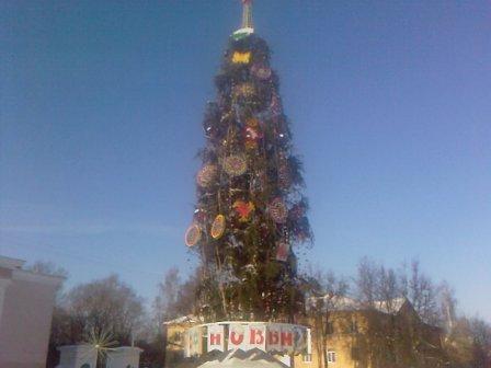 елка в Щекино